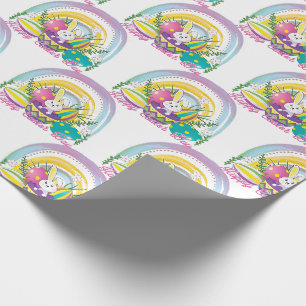 Funny Bunny Happy Easter Day Wrapping Paper