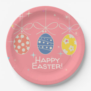 FUNNY BUNNY Hapy Easter Eggs Hunt Party Paper Plate