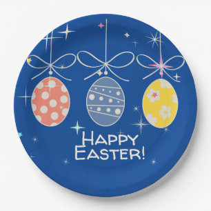 FUNNY BUNNY Hapy Easter Eggs Hunt Party Paper Plate