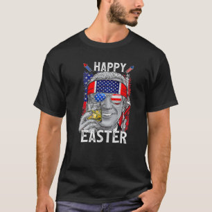Funny Bunny Joe Biden Happy 4Th Of July Confused E T-Shirt