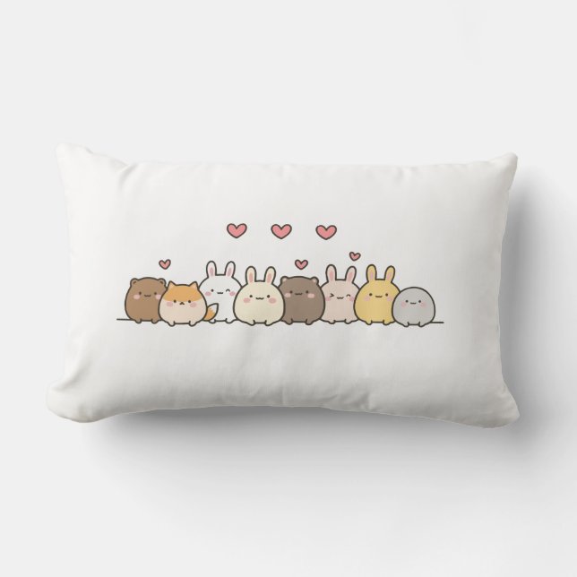 Funny Bunny Lumbar Cushion (Front)