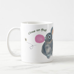 Funny Bunny Mug – Watercolor Rabbit illustration