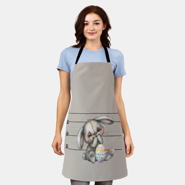 Funny Bunny- Police Lineup Apron (Worn)