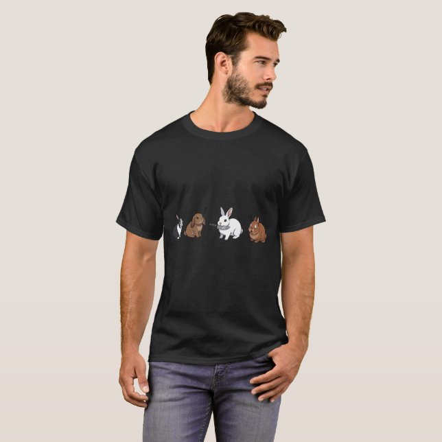 Funny Bunny Standoff T-Shirt (Front Full)