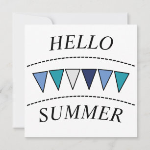 Funny Bunting Hello Summer