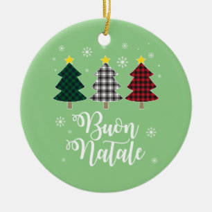 Funny Buon Natale Italy Xmas Holiday Italian Chris Ceramic Ornament