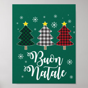 Funny Buon Natale Italy Xmas Holiday Italian Chris Poster