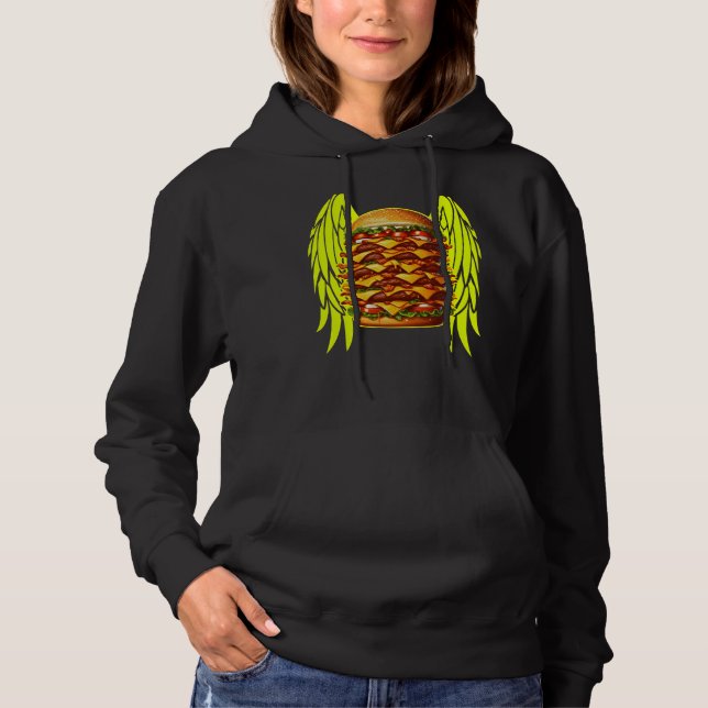 funny burgers design for fans hoodie (Front)