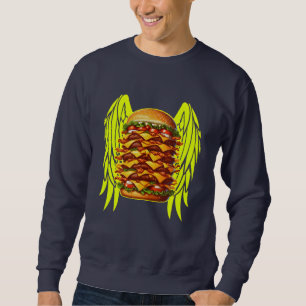 funny burgers design for lovers sweatshirt