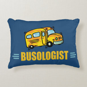 Funny Bus Driver Decorative Cushion
