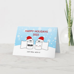 Funny Business 2020 Just Roll With It Toilet Paper Holiday Card