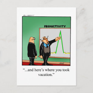 Funny Business Humour Postcard
