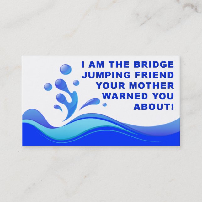 Funny Business Personal Introduction Card (Front)