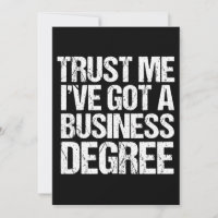 Funny Business School Graduation Personalised Grad