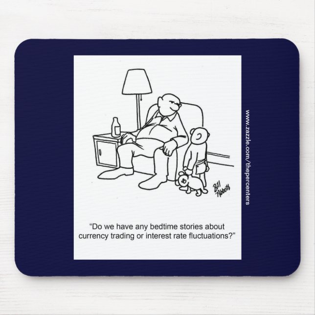 Funny Business Stock Market Mousepad Gift (Front)