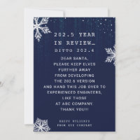Funny Business Year in Review Engineer Christmas