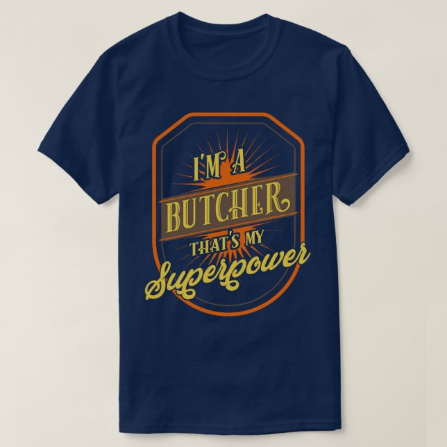 Funny Butcher T-Shirt (Design Front)