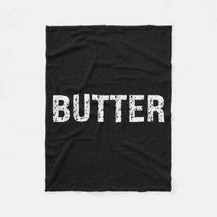 Funny Butter Costume for Halloween Food Lovers Fleece Blanket