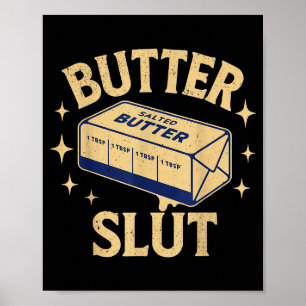 Funny Butter Lovers Retro Vintage Design - Butter  Poster