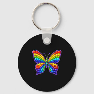 Funny Butterfly Lover Polka Dots Happy Dot Day Boy Key Ring