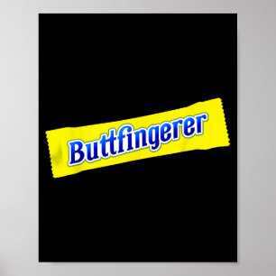 Funny Buttfingerer Inappropriate Offensive Adult D Poster