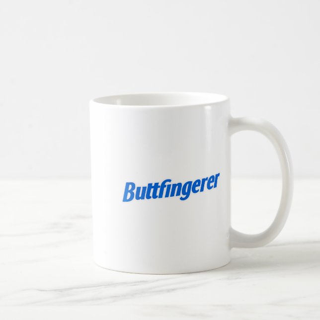 Funny Buttfingerer Tee Butt Fingerer Halloween Emb Coffee Mug (Right)