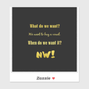 Funny Buy a Vowel — Now!