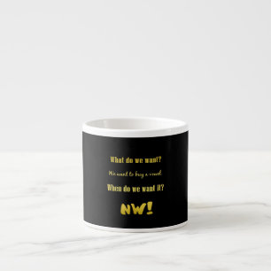 Funny Buy a Vowel — Now! Espresso Cup