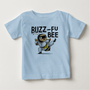 Funny Buzz-Fu Martial Arts Baby T-Shirt