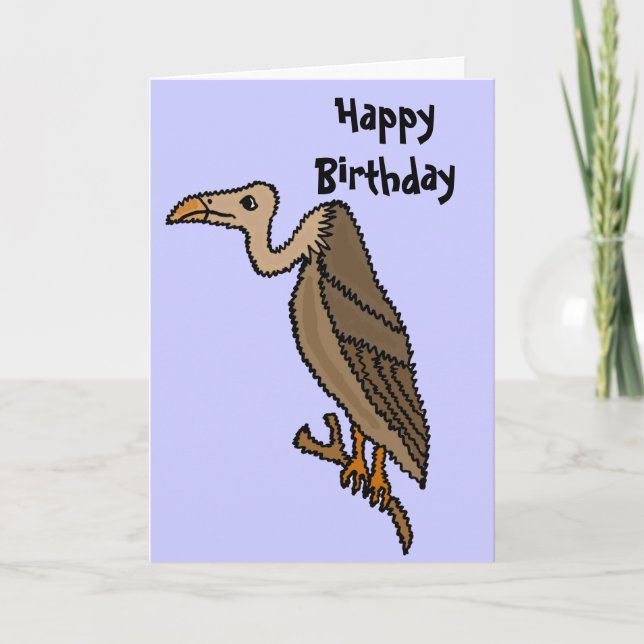 Funny Buzzard Birthday Card (Front)
