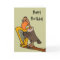 Funny Buzzard Playing Harp Design