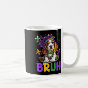 Funny Bybet Hound Dog Bruh Meme For Mardi Gras Cos Coffee Mug