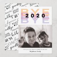 Funny "Bye 2020" Colourful Single Photo