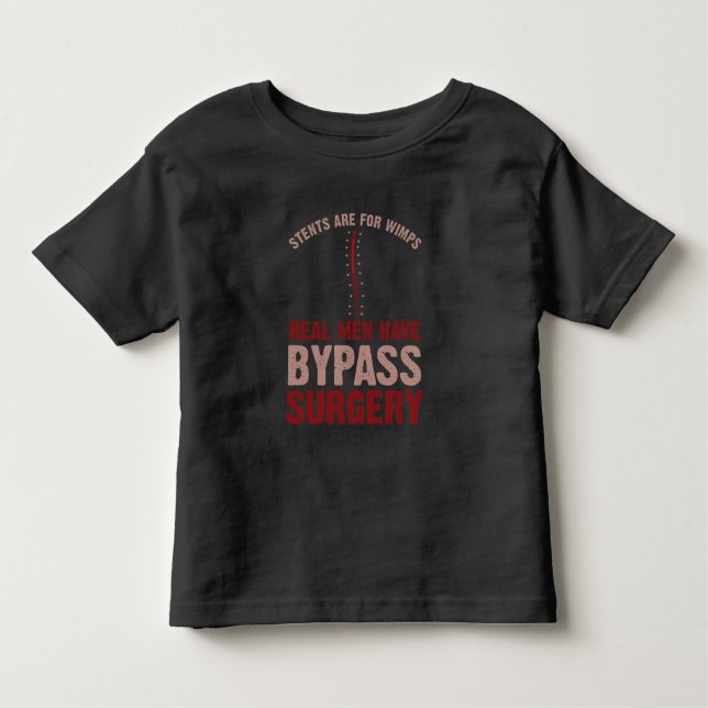 Funny Bypass Open Heart Surgery Recovery Gift Toddler T-Shirt (Front)