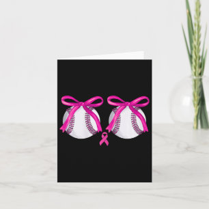 Funny Bysebyll Breast Breast Cancer Awareness Coqu Card