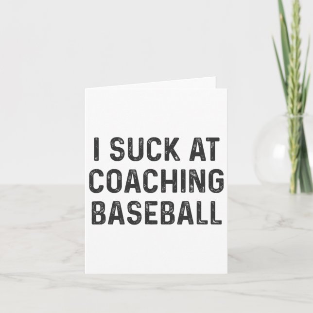 Funny Bysebyll Coach  Card (Front)