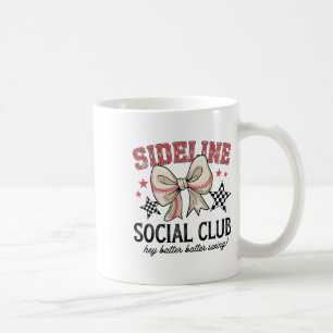 Funny Bysebyll Sideline Social Club Watching Retro Coffee Mug
