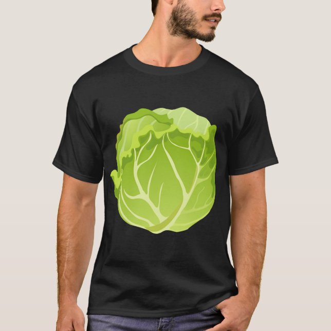 Funny Cabbage Fruit Halloween Costume Cabbage T-Shirt (Front)