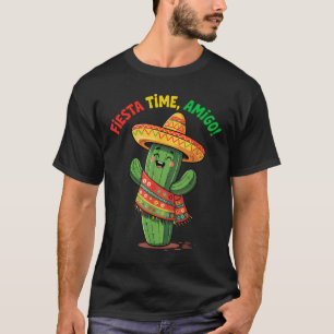 Funny Cactus Cinco De Mayo Boys Kids Men Mexican T-Shirt