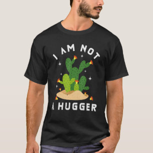 Funny Cactus Design I'm Not A Hugger Sarcastic App T-Shirt