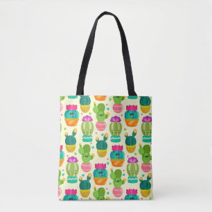 Funny Cactus Succulent Tote Bag