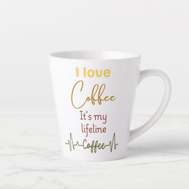 Funny Caffeine Addict Latte Mug - Coffee Funny mug (Right)