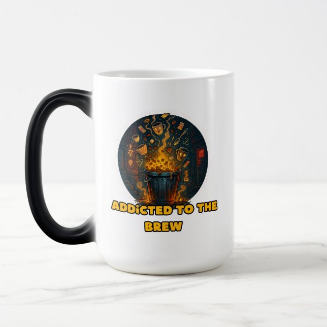 funny caffeine addict mug (Left)