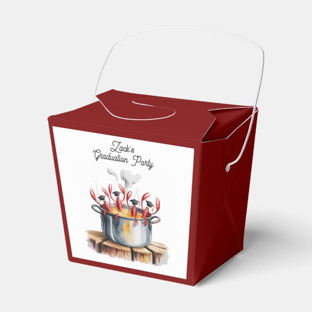 Funny Cajun Graduation Party Favor Favour Box (Front Side)