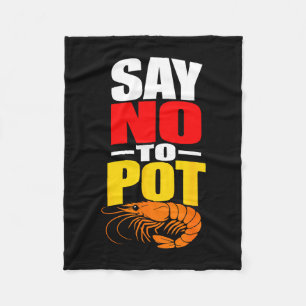 Funny cajun seafood boil shrimps fleece blanket