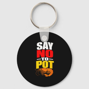 Funny cajun seafood boil shrimps key ring
