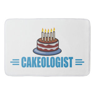 Funny Cake Design Bath Mat