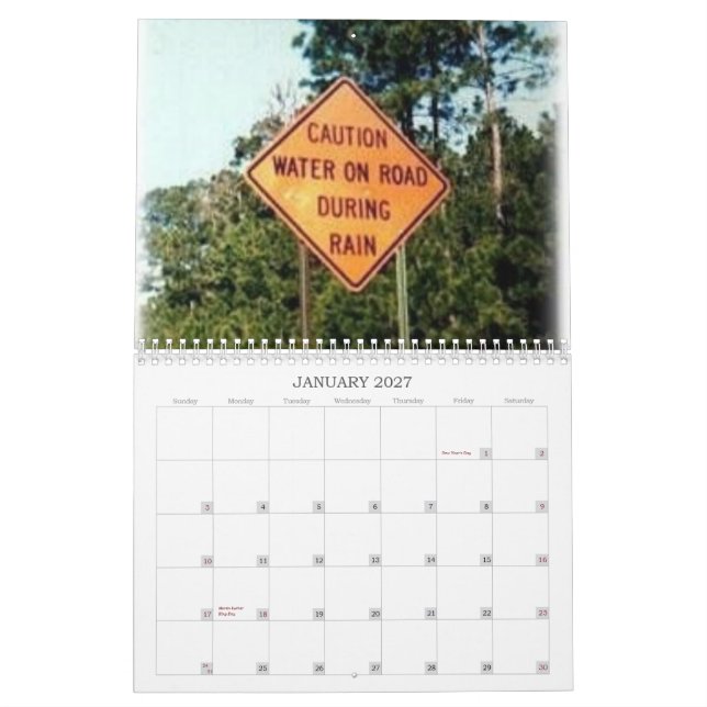 Funny calendar (Jan 2027)