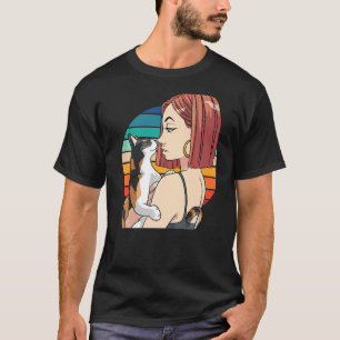 Funny Calico Cat Mum Cute Pet Kitten Cat Lady Vint T-Shirt