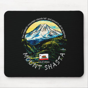 Funny California's Majestic Mount Shasta Hiking Mo Mouse Pad